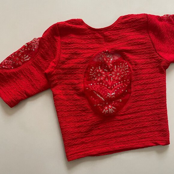 TELESTAR WITH ORGANZA Stretchable Blouse - Picture 9 of 9